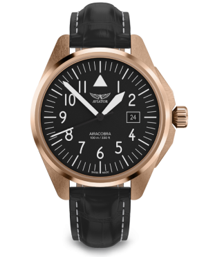 pnske leteck hodinky AVIATOR model AIRACOBRA 43 TYPE A V.1.38.2.315.4