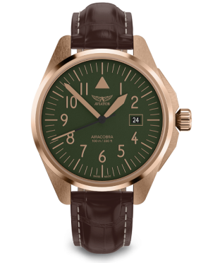 pnske leteck hodinky AVIATOR model AIRACOBRA 43 TYPE A V.1.38.2.330.4