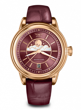 dmske hodinky AVIATOR model DOUGLAS Moonflight V.1.33.2.265.4