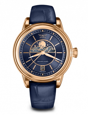 dmske hodinky AVIATOR model DOUGLAS Moonflight V.1.33.2.256.4