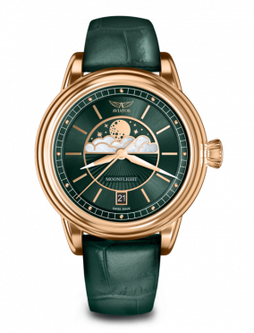 dmske hodinky AVIATOR model DOUGLAS Moonflight V.1.33.2.263.4