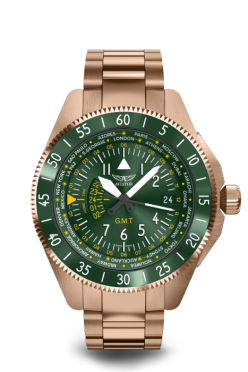 pnske leteck hodinky AVIATOR model Airacobra GMT  V.1.37.2.309.5